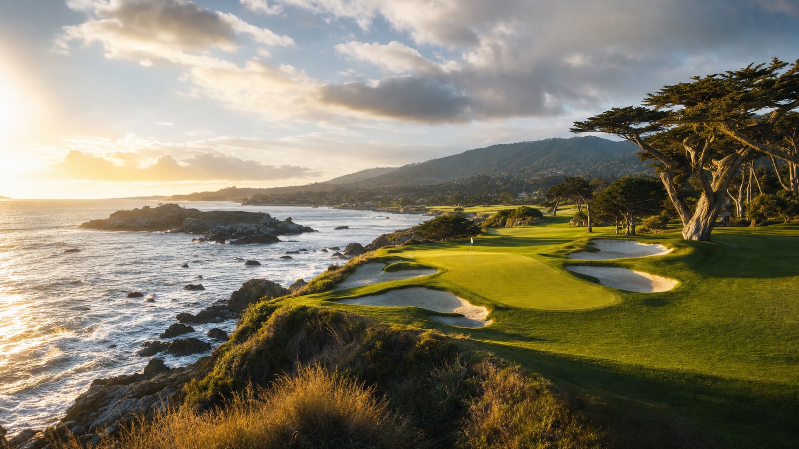 Scenic golf course image representing Pebble Beach Golf Links Explained: Design, Difficulty, and Lasting Legacy