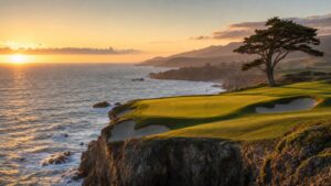 Scenic golf course image representing Pebble Beach Golf Links: Iconic Holes and the Stories Behind Them