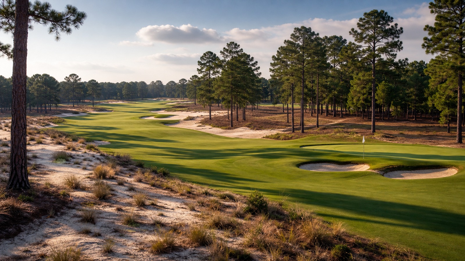 Scenic golf course image representing Pinehurst No. 2 Golf Course Guide: Layout, Strategy, and Traditions