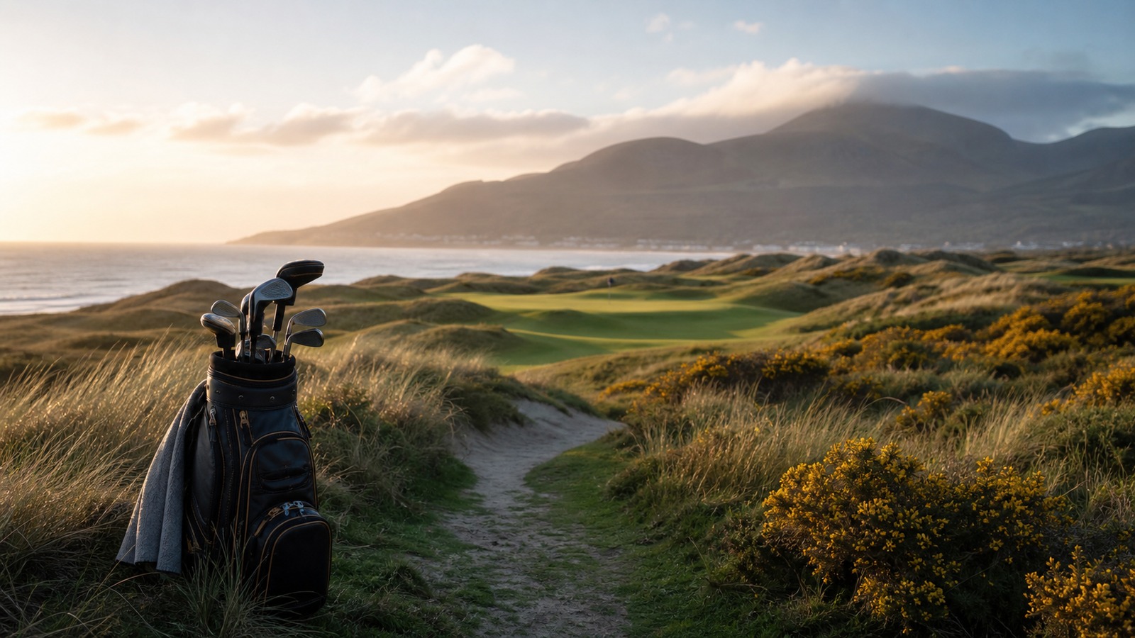 Scenic golf course image representing Planning a Golf Trip to Royal County Down: Essential Tips and Highlights