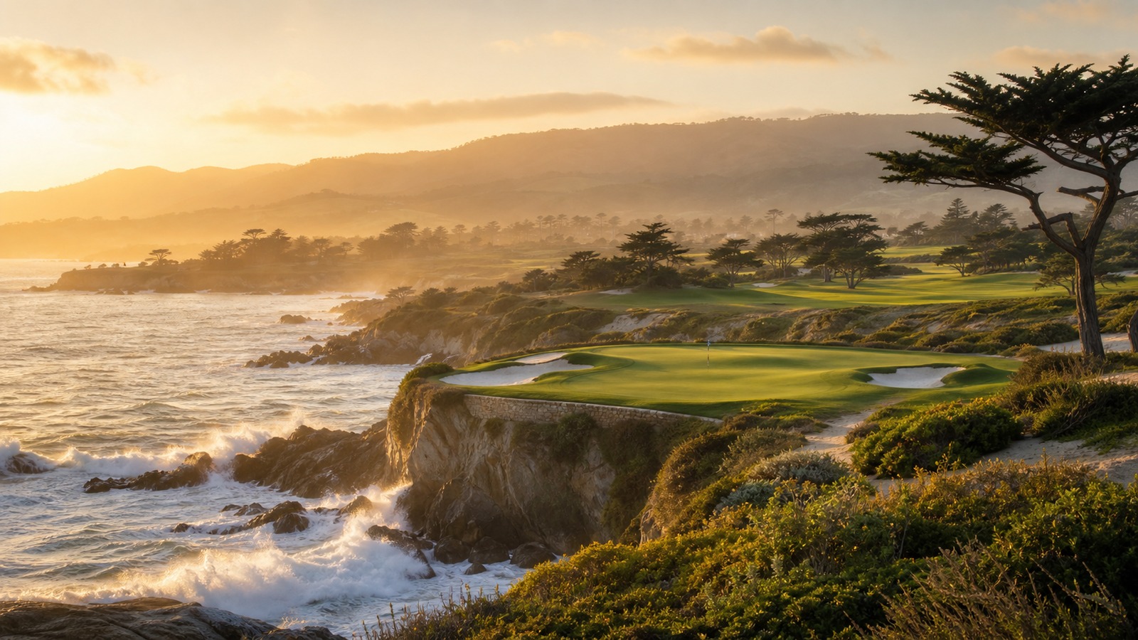 Scenic golf course image representing What Makes Cypress Point Club One of Golf's Most Legendary Courses?