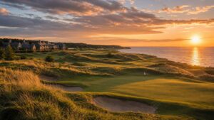 Scenic golf course image representing What Makes Whistling Straits and Destination Kohler a Top Golf Resort Destination?