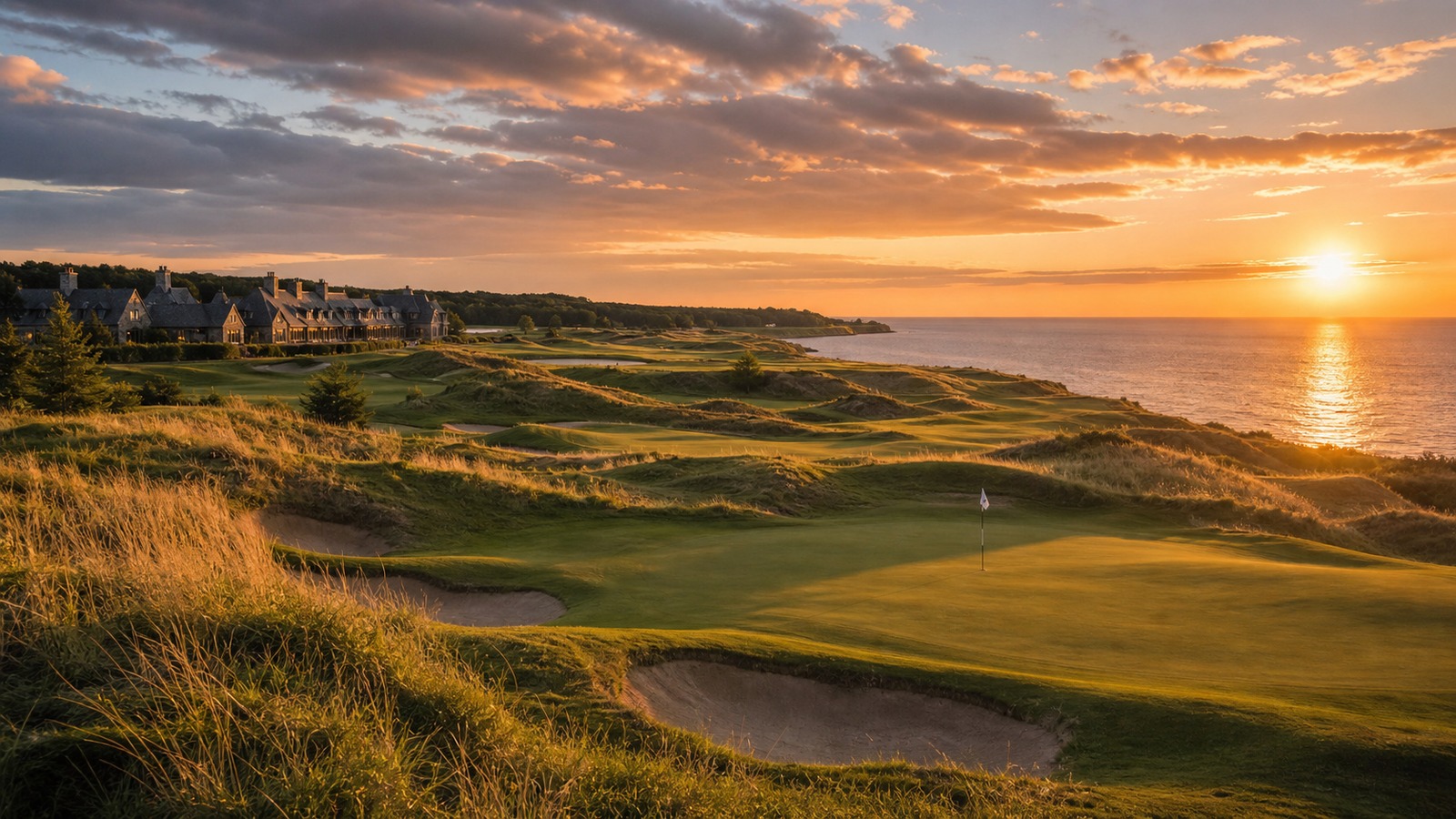Scenic golf course image representing What Makes Whistling Straits and Destination Kohler a Top Golf Resort Destination?